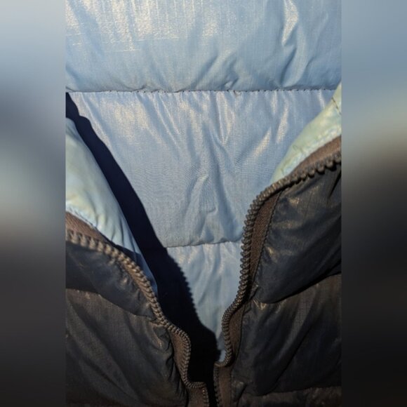 Mens Medium Blue Puffy Vest - Picture 3 of 4